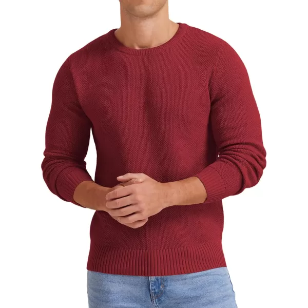 NITAGUT Men's Crewneck Sweater Soft Casual Classic Pullover Knitwear Lightweight Sweaters with Ribbing Edge