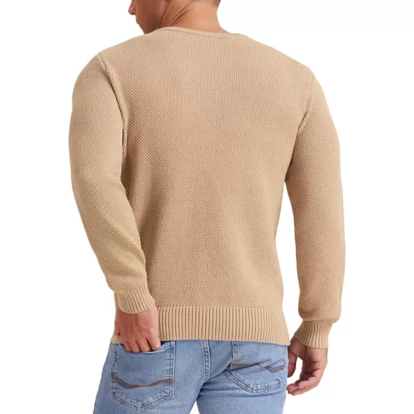 NITAGUT Men's Crewneck Sweater Soft Casual Classic Pullover Knitwear Lightweight Sweaters with Ribbing Edge