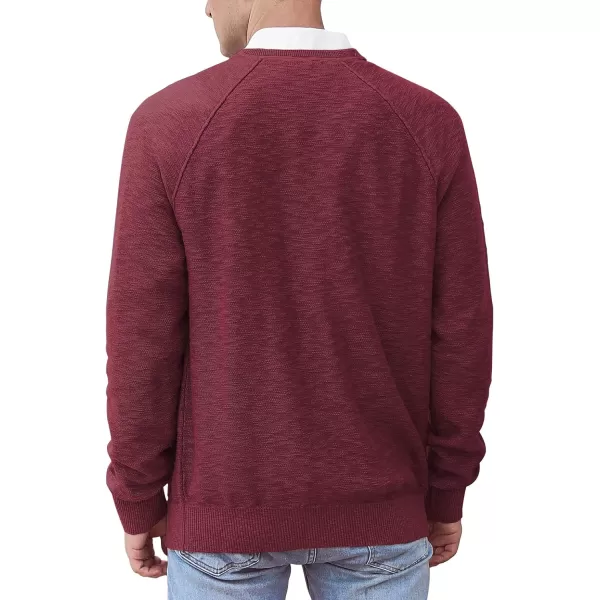 NITAGUT Men's Crewneck Sweater Soft Cotton Rib Knit Casual Rglan Sleeve Classic Pullover Sweater