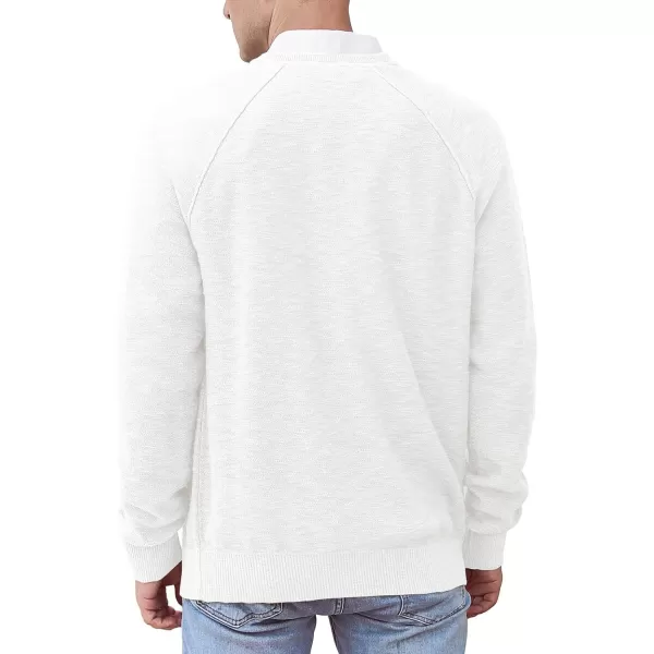 NITAGUT Men's Crewneck Sweater Soft Cotton Rib Knit Casual Rglan Sleeve Classic Pullover Sweater