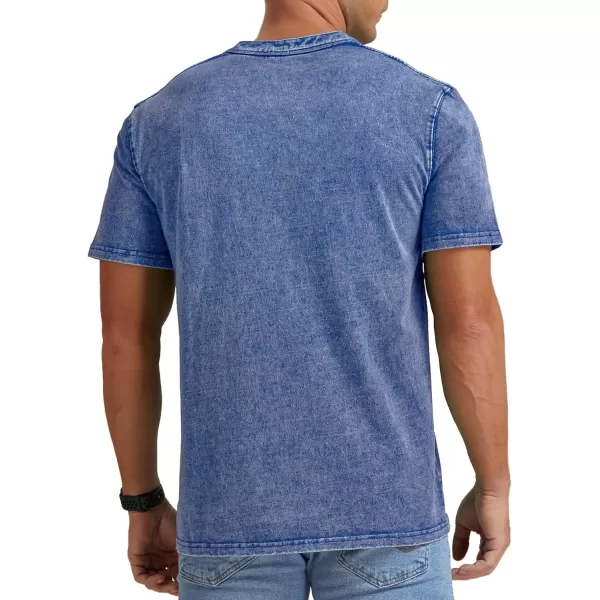 NITAGUT Mens Distressed Cotton Shirts Vintage Hipster Hip Hop Longline Crew Neck T-Shirt