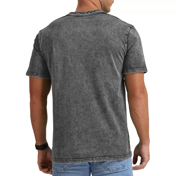 NITAGUT Mens Distressed Cotton Shirts Vintage Hipster Hip Hop Longline Crew Neck T-Shirt