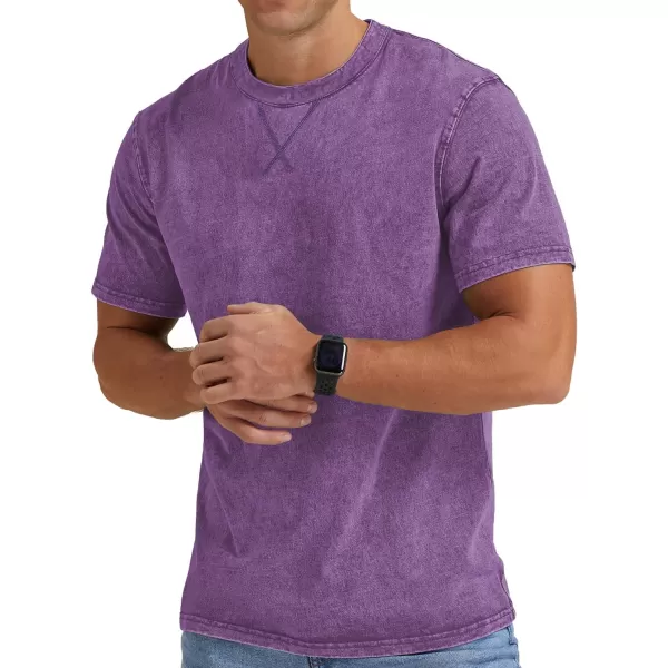 NITAGUT Mens Distressed Cotton Shirts Vintage Hipster Hip Hop Longline Crew Neck T-Shirt