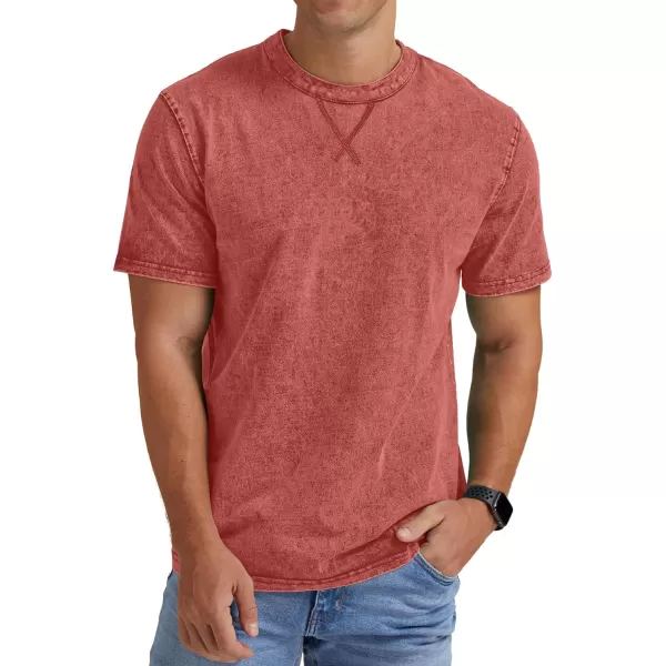 NITAGUT Mens Distressed Cotton Shirts Vintage Hipster Hip Hop Longline Crew Neck T-Shirt