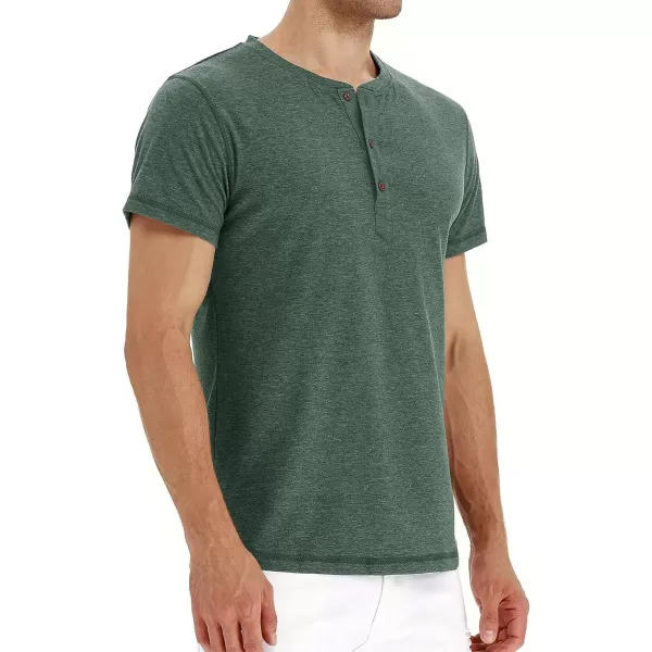 NITAGUT Mens Fashion Casual Front Placket Basic Long/Short Sleeve Henley T-Shirts