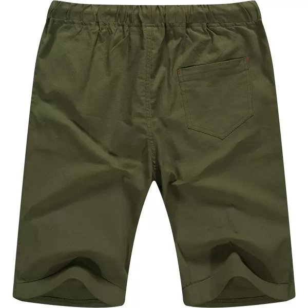 NITAGUT Men's Linen Casual Classic Fit Short Drawstring Summer Beach Shorts