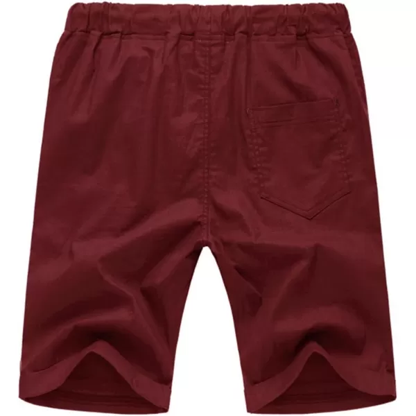 NITAGUT Men's Linen Casual Classic Fit Short Drawstring Summer Beach Shorts