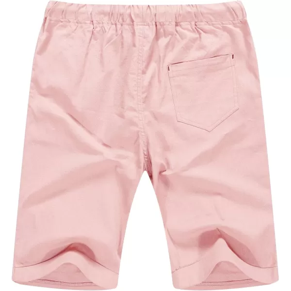 NITAGUT Men's Linen Casual Classic Fit Short Drawstring Summer Beach Shorts