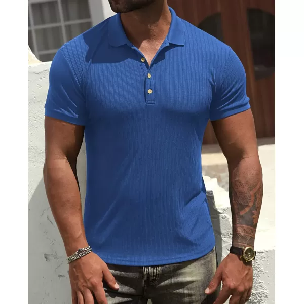 NITAGUT Men's Polo Shirts Shorts&amp; Long Sleeve Casual Slim Fit Workout Shirts