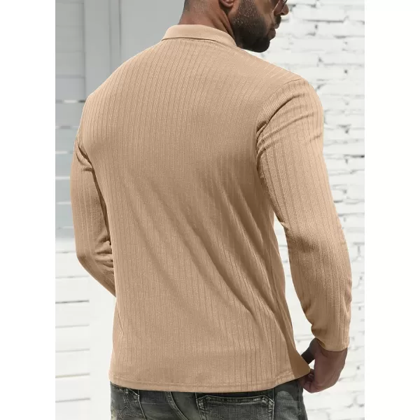 NITAGUT Men's Polo Shirts Shorts&amp; Long Sleeve Casual Slim Fit Workout Shirts
