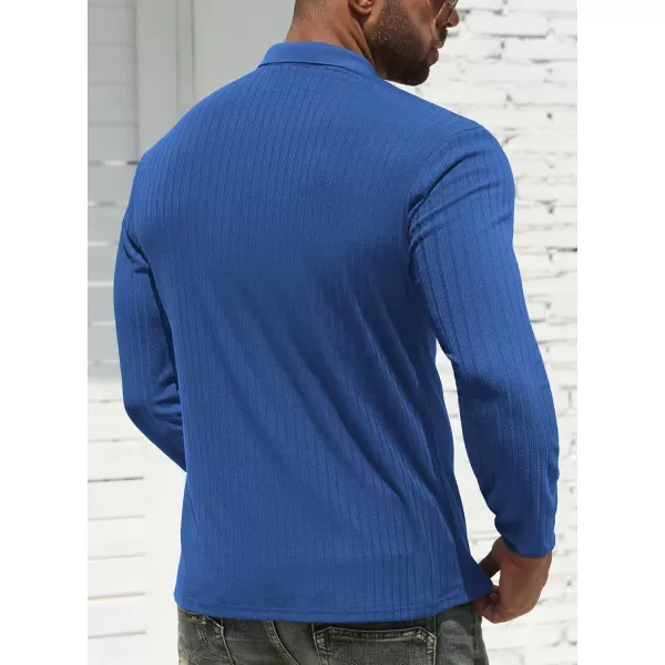 NITAGUT Men's Polo Shirts Shorts&amp; Long Sleeve Casual Slim Fit Workout Shirts