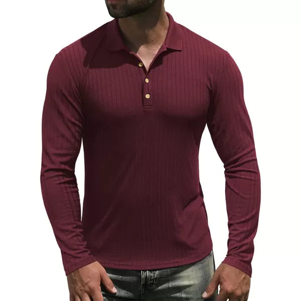 NITAGUT Men's Polo Shirts Shorts&amp; Long Sleeve Casual Slim Fit Workout Shirts