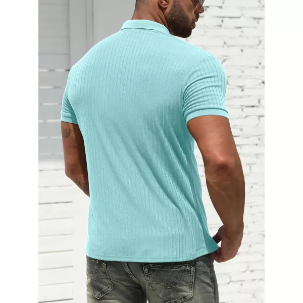NITAGUT Men's Polo Shirts Shorts&amp; Long Sleeve Casual Slim Fit Workout Shirts