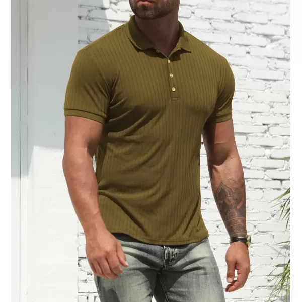 NITAGUT Men's Polo Shirts Shorts&amp; Long Sleeve Casual Slim Fit Workout Shirts
