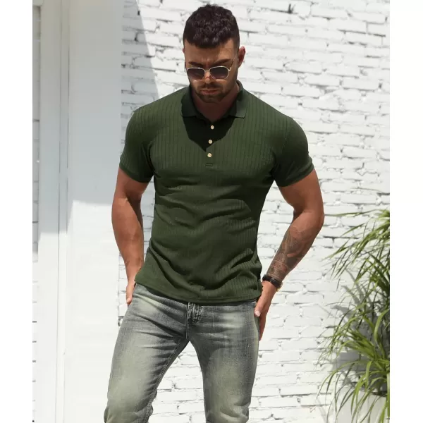 NITAGUT Men's Polo Shirts Shorts&amp; Long Sleeve Casual Slim Fit Workout Shirts