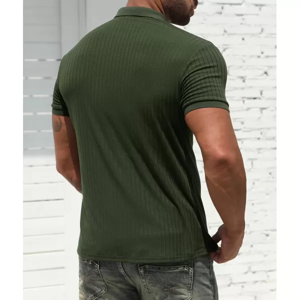 NITAGUT Men's Polo Shirts Shorts&amp; Long Sleeve Casual Slim Fit Workout Shirts