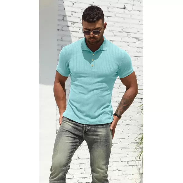 NITAGUT Men's Polo Shirts Shorts&amp; Long Sleeve Casual Slim Fit Workout Shirts