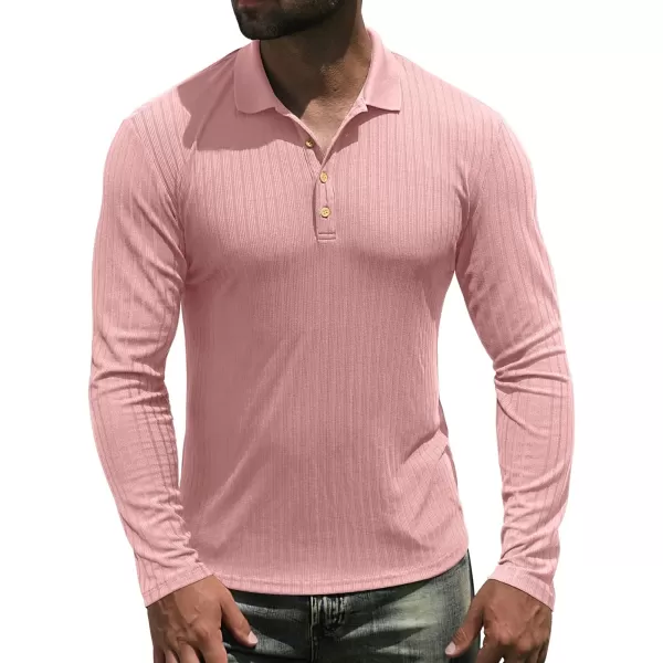 NITAGUT Men's Polo Shirts Shorts&amp; Long Sleeve Casual Slim Fit Workout Shirts