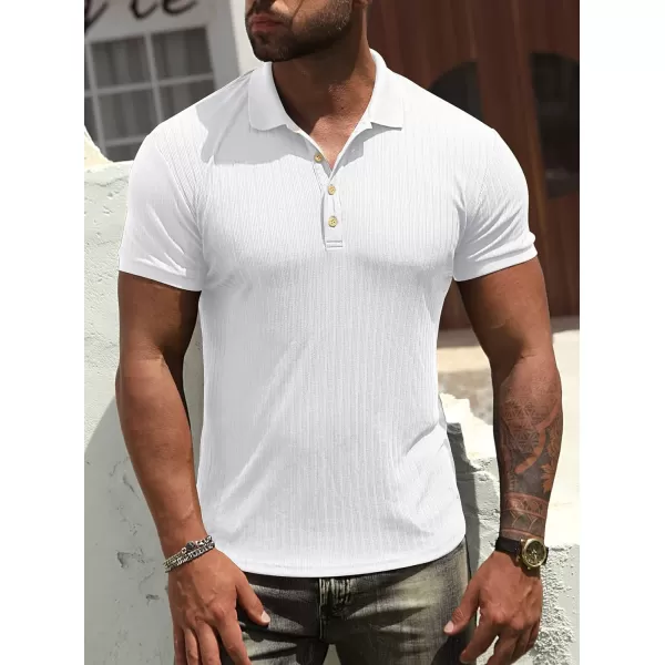 NITAGUT Men's Polo Shirts Shorts&amp; Long Sleeve Casual Slim Fit Workout Shirts