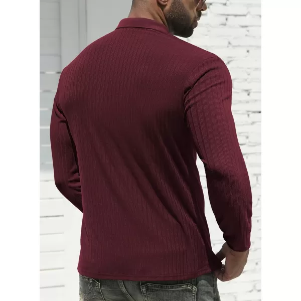 NITAGUT Men's Polo Shirts Shorts&amp; Long Sleeve Casual Slim Fit Workout Shirts