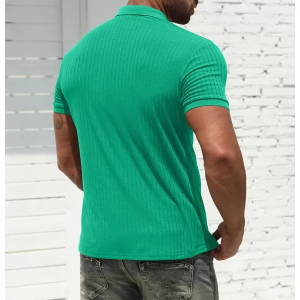 NITAGUT Men's Polo Shirts Shorts&amp; Long Sleeve Casual Slim Fit Workout Shirts