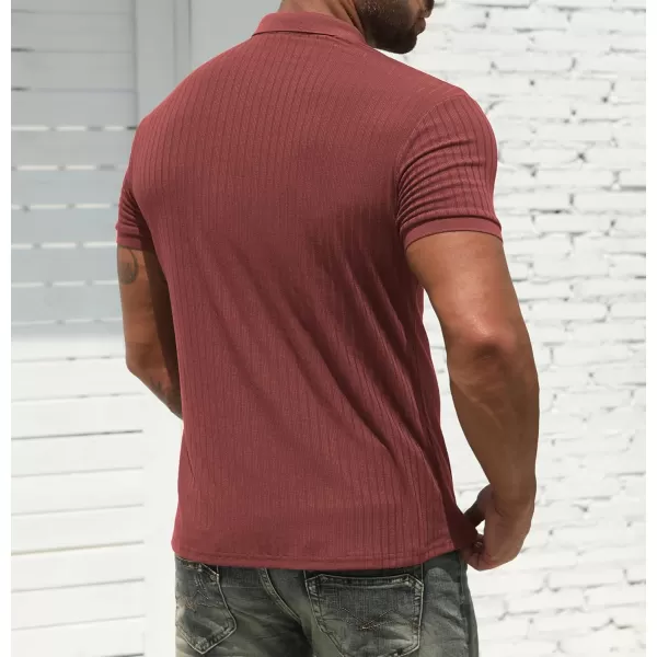 NITAGUT Men's Polo Shirts Shorts&amp; Long Sleeve Casual Slim Fit Workout Shirts