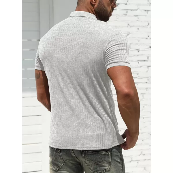 NITAGUT Men's Polo Shirts Shorts&amp; Long Sleeve Casual Slim Fit Workout Shirts