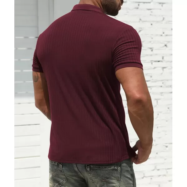 NITAGUT Men's Polo Shirts Shorts&amp; Long Sleeve Casual Slim Fit Workout Shirts