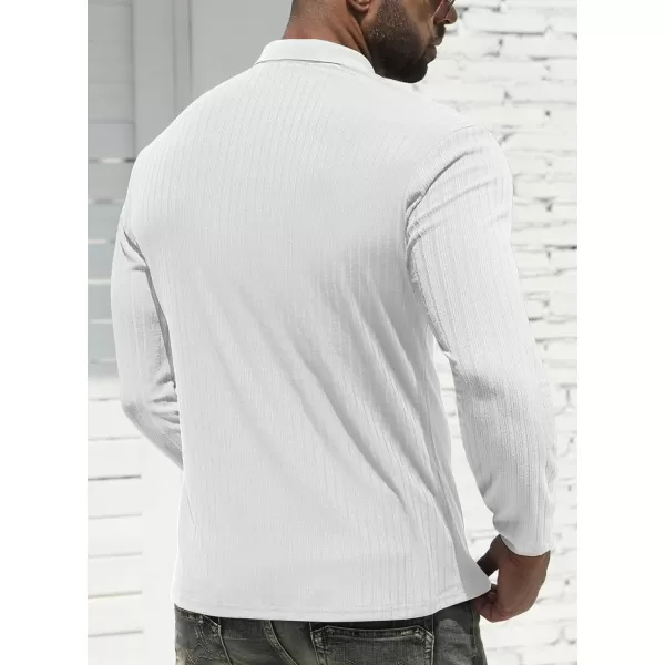 NITAGUT Men's Polo Shirts Shorts&amp; Long Sleeve Casual Slim Fit Workout Shirts
