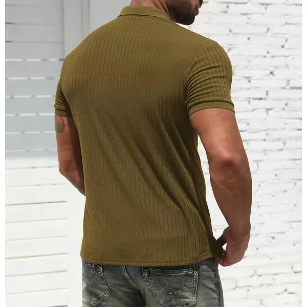 NITAGUT Men's Polo Shirts Shorts&amp; Long Sleeve Casual Slim Fit Workout Shirts
