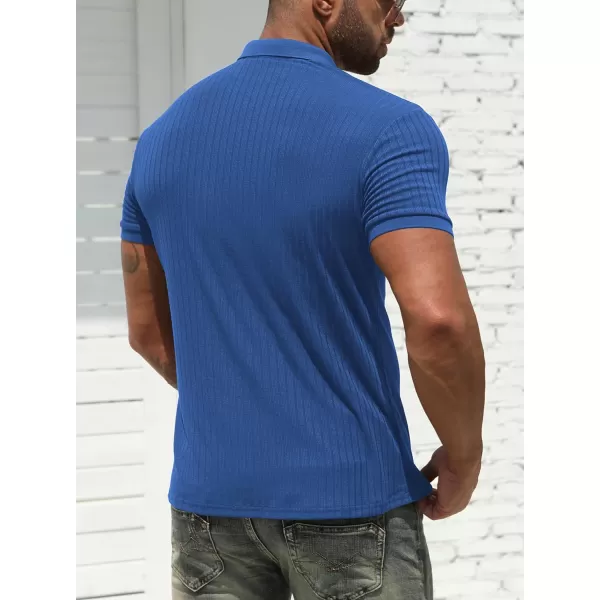 NITAGUT Men's Polo Shirts Shorts&amp; Long Sleeve Casual Slim Fit Workout Shirts