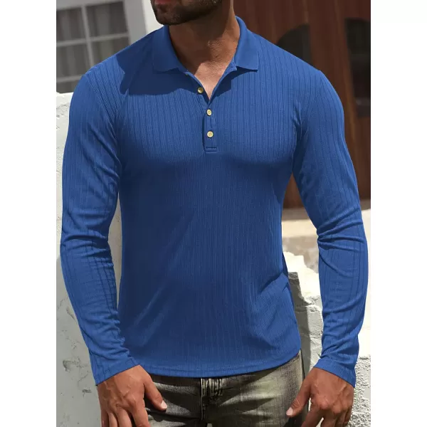 NITAGUT Men's Polo Shirts Shorts&amp; Long Sleeve Casual Slim Fit Workout Shirts