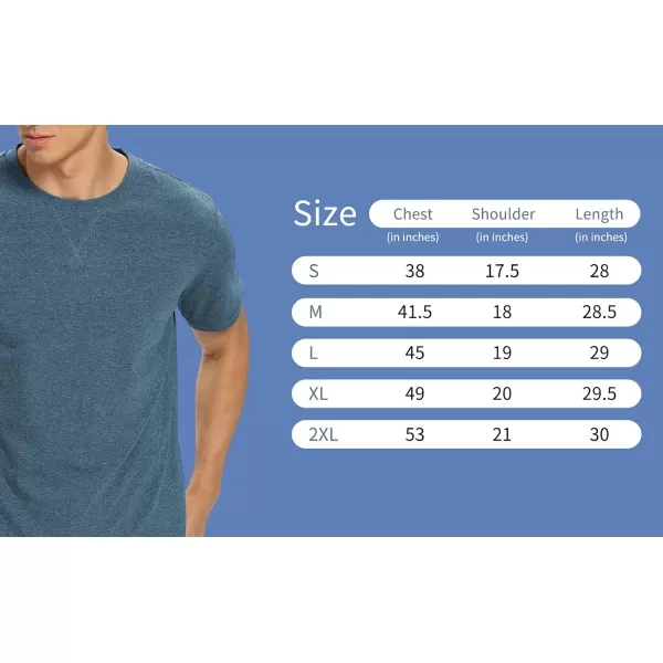 NITAGUT Men's Premium Cotton Crew Neck T-Shirt Fresh Classic Tee