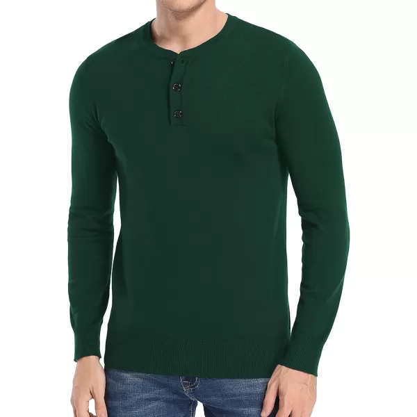 NITAGUT Mens Slim Fit Pullover Sweaters Long Sleeve Knitted Fabric Henley Sweater