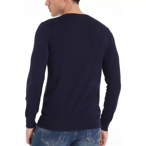 NITAGUT Mens Slim Fit Pullover Sweaters Long Sleeve Knitted Fabric Henley Sweater