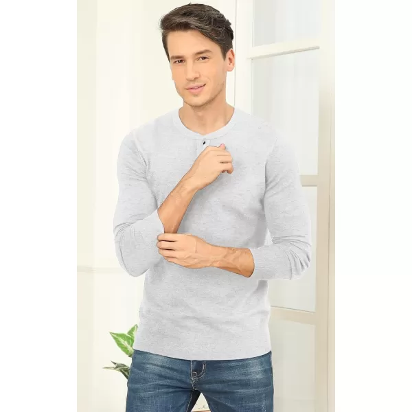 NITAGUT Mens Slim Fit Pullover Sweaters Long Sleeve Knitted Fabric Henley Sweater