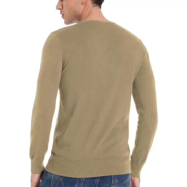 NITAGUT Mens Slim Fit Pullover Sweaters Long Sleeve Knitted Fabric Henley Sweater