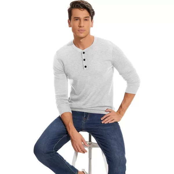 NITAGUT Mens Slim Fit Pullover Sweaters Long Sleeve Knitted Fabric Henley Sweater