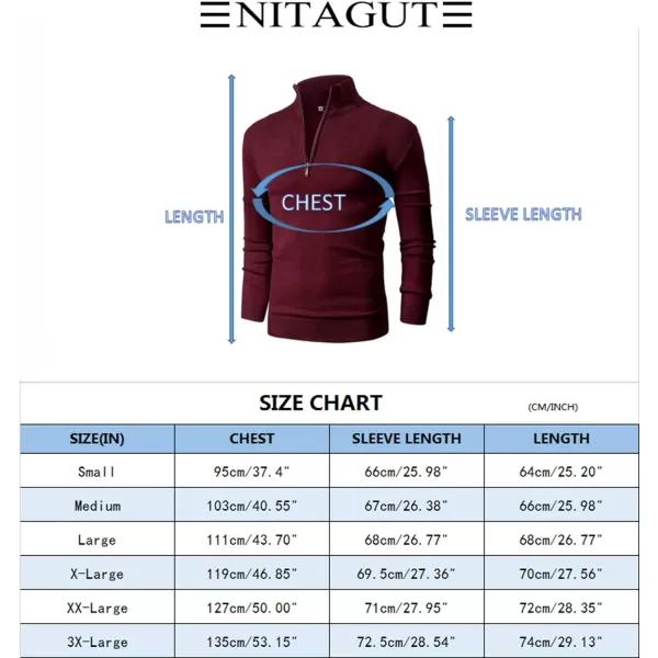 NITAGUT Mens Slim Fit Zip Up Mock Neck Polo Sweater Casual Long Sleeve Sweater and Pullover Sweaters with Ribbing Edge
