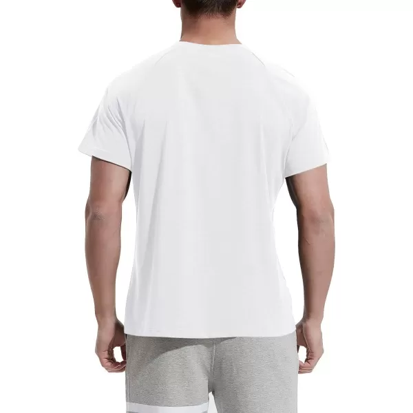 NITAGUT Men's Summer Casual T-Shirts Front Placket Raglan Short Sleeve Henley Shirts with Pocket