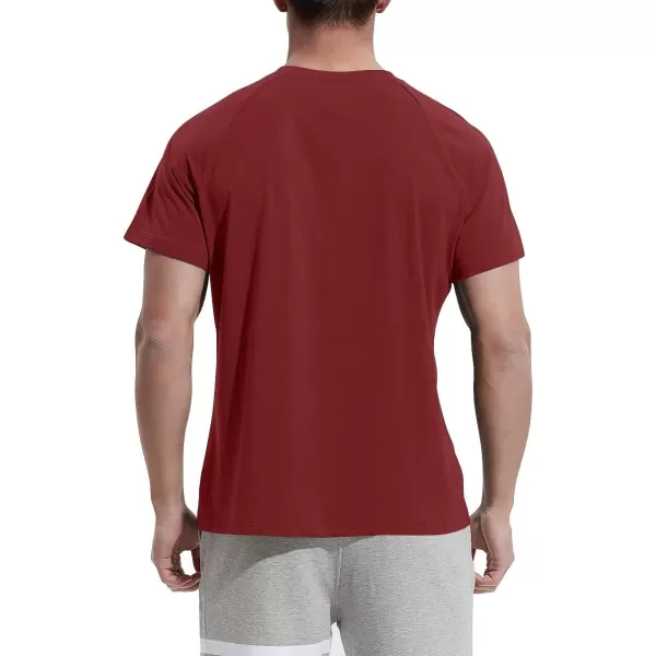 NITAGUT Men's Summer Casual T-Shirts Front Placket Raglan Short Sleeve Henley Shirts with Pocket