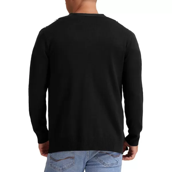 NITAGUT Men's Vintage Striped Long Sleeve Cardigan Sweater with Button V Neck Knitted Sweaters