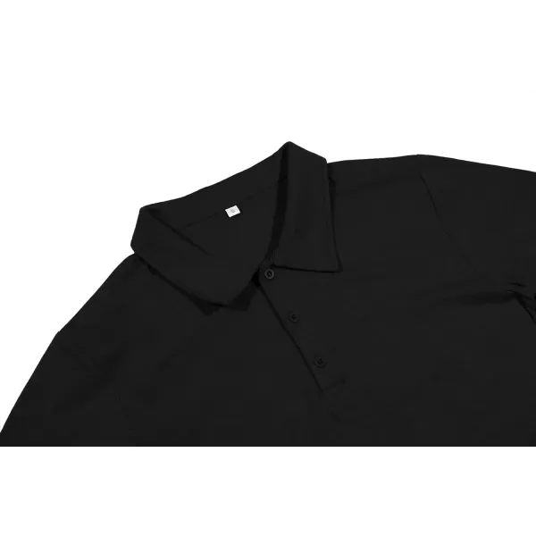 NITAGUT Polo Shirts for Men Short/Long Sleeve Soft Cotton Collared Shirt