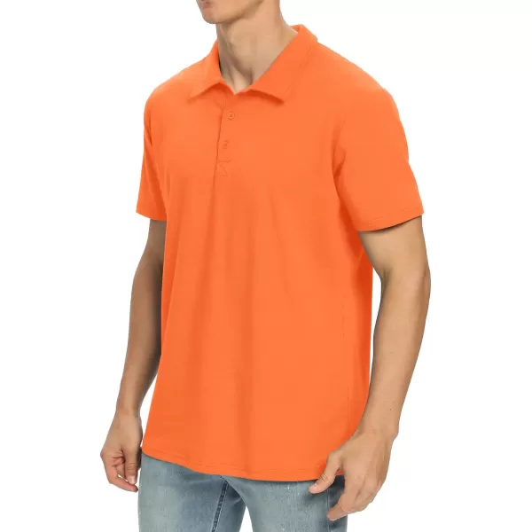 NITAGUT Polo Shirts for Men Short/Long Sleeve Soft Cotton Collared Shirt