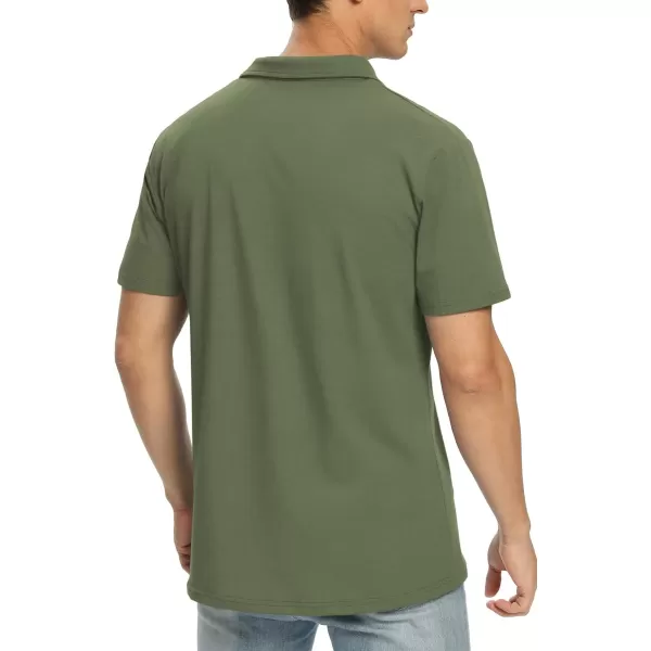 NITAGUT Polo Shirts for Men Short/Long Sleeve Soft Cotton Collared Shirt