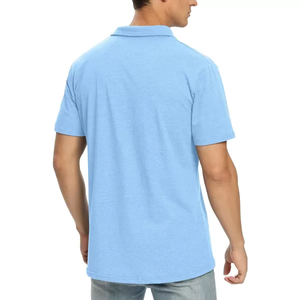 NITAGUT Polo Shirts for Men Short/Long Sleeve Soft Cotton Collared Shirt