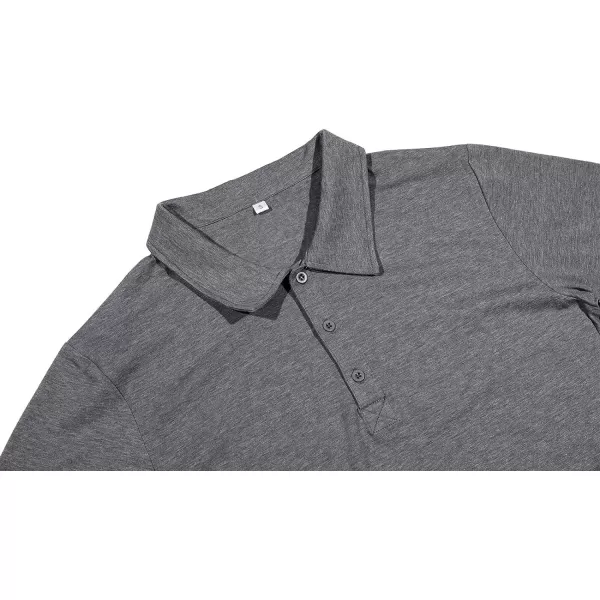 NITAGUT Polo Shirts for Men Short/Long Sleeve Soft Cotton Collared Shirt