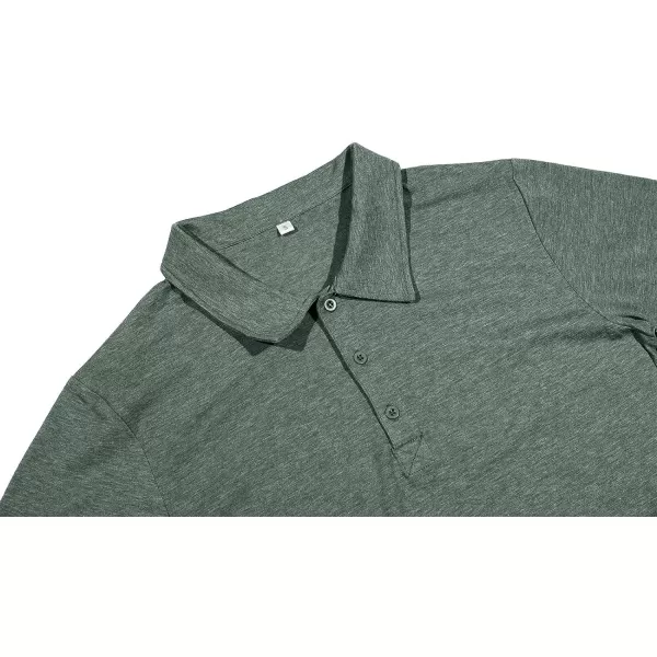 NITAGUT Polo Shirts for Men Short/Long Sleeve Soft Cotton Collared Shirt