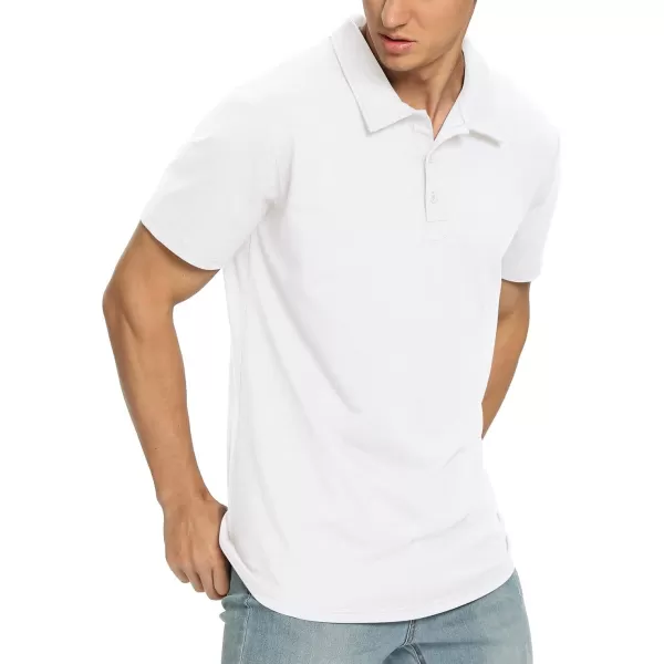 NITAGUT Polo Shirts for Men Short/Long Sleeve Soft Cotton Collared Shirt