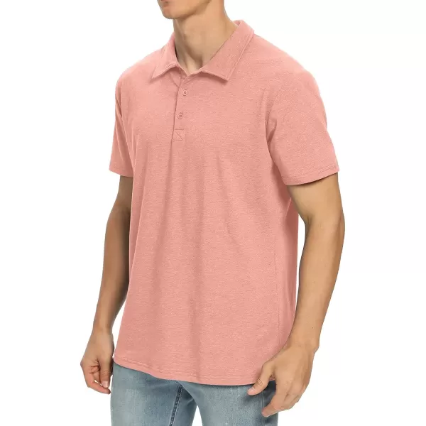 NITAGUT Polo Shirts for Men Short/Long Sleeve Soft Cotton Collared Shirt
